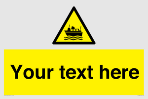 Custom warning ferries crossing vessels